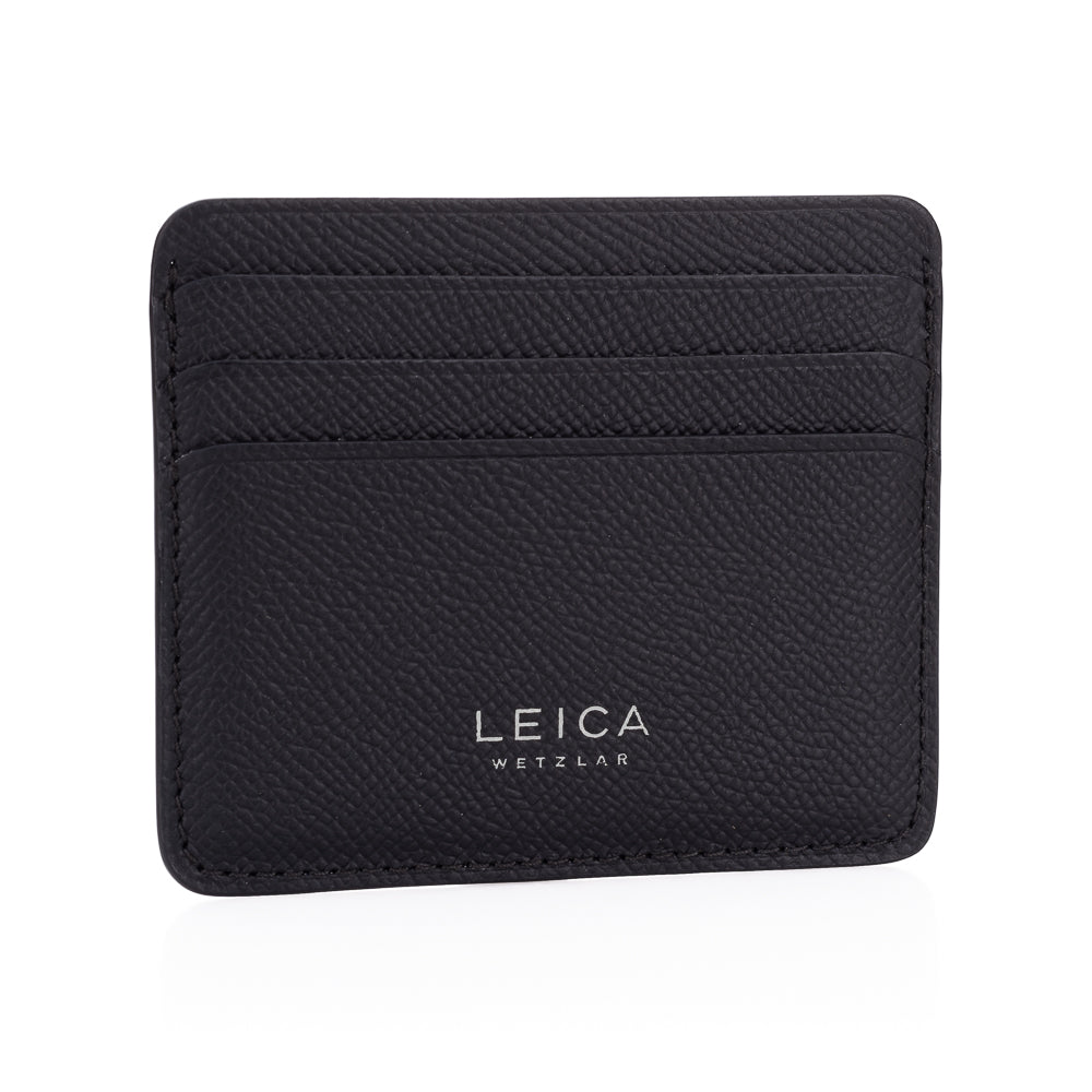 Leica Cardholder horizontal, leather, black