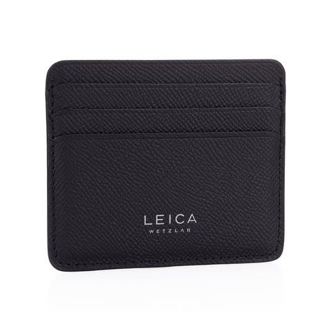 Leica Cardholder horizontal, leather, black