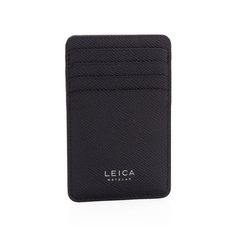 Leica Cardholder vertical, leather, black