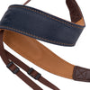 EDDYCAM Elk Leather Neck Strap, 50mm Wide, Navy with Natural Stitching (Vintage)