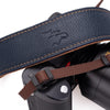 EDDYCAM Elk Leather Neck Strap, 50mm Wide, Navy with Natural Stitching (Vintage)