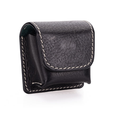 Used Arte di Mano Leather Pouch for Leica EVF2 - Black with White Stitching