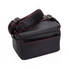 Used Oberwerth Louis M11 Visoflex Leather Camera Bag, Black with Red Stitching