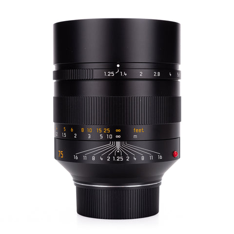 Used Leica Noctilux-M 75mm f/1.25 ASPH - Recent Leica CLA