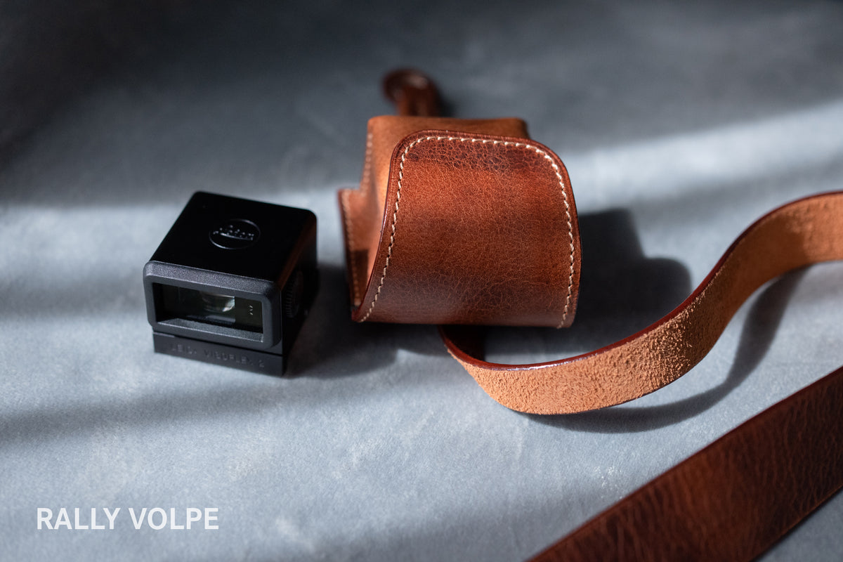 Funda de cuero Arte di Mano para Leica Visoflex 2 - Novonappa color canela