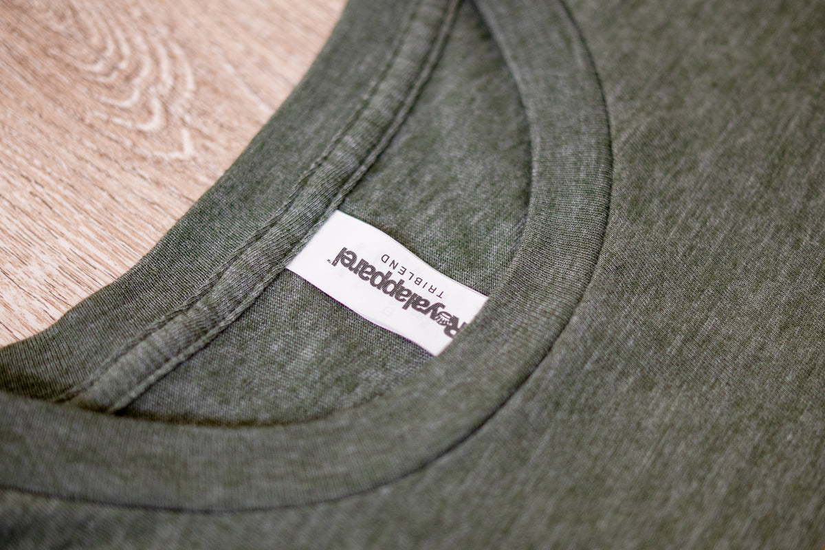 Camiseta Red Dot Wear Vintage M3, verde oliva jaspeado