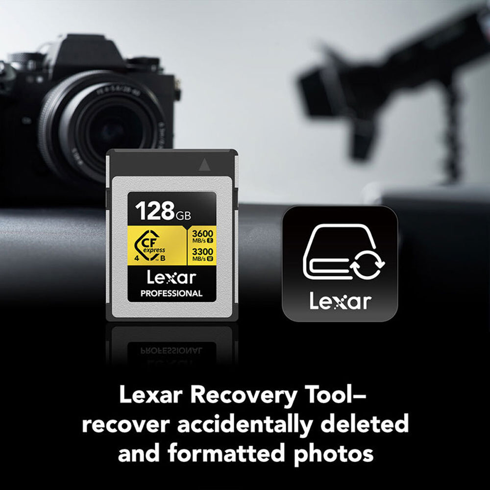 Tarjeta de memoria Lexar Professional GOLD CFexpress 4.0 Type B de 128 GB