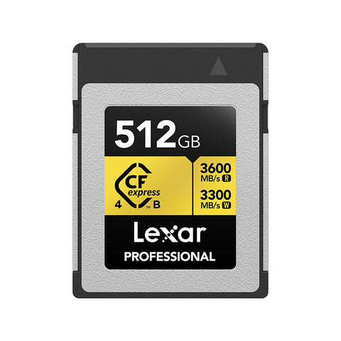 Lexar, Professional GOLD CFexpress, 512 GB, 4.0 Type B Card<br />