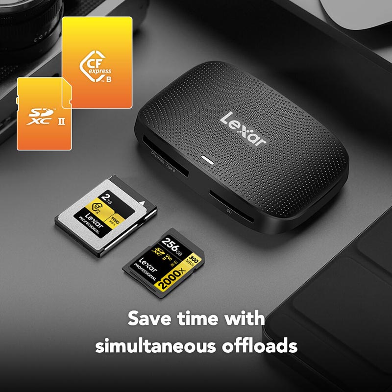 Lexar Professional CFexpress Type B & SD USB 3.2 Gen2 Reader