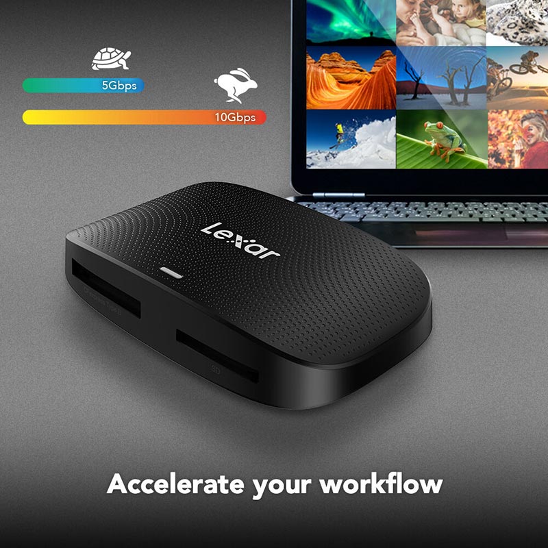 Lexar Professional CFexpress Type B & SD USB 3.2 Gen2 Reader