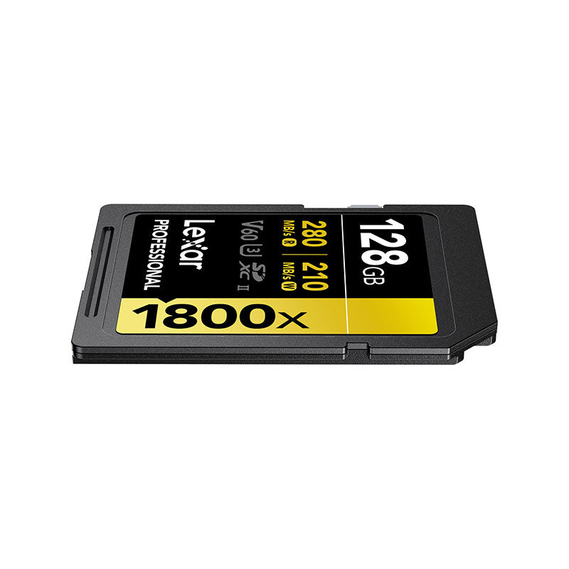 Lexar Professional 1800x 128GB SDXC UHS-II, U3, Serie Gold