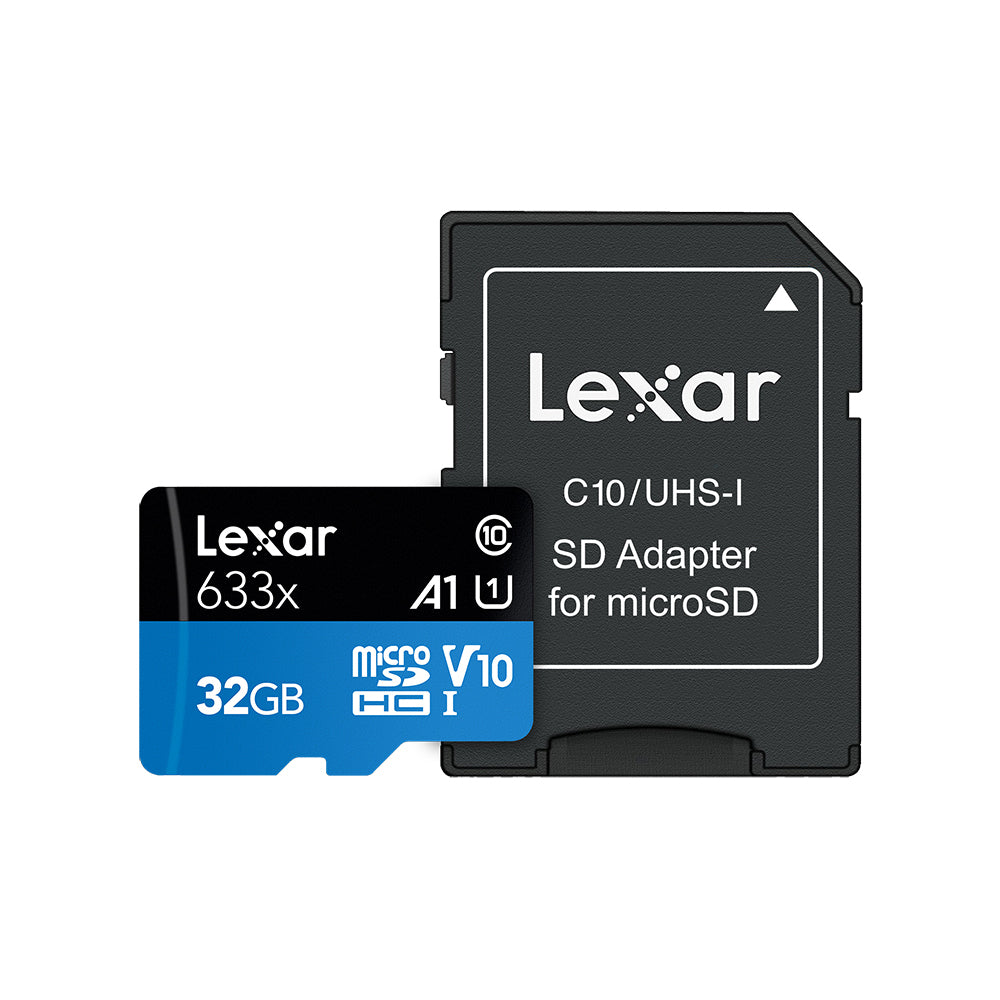 Lexar High Performance 32GB MicroSDHC, 633X, UHS-I with SD Adapter