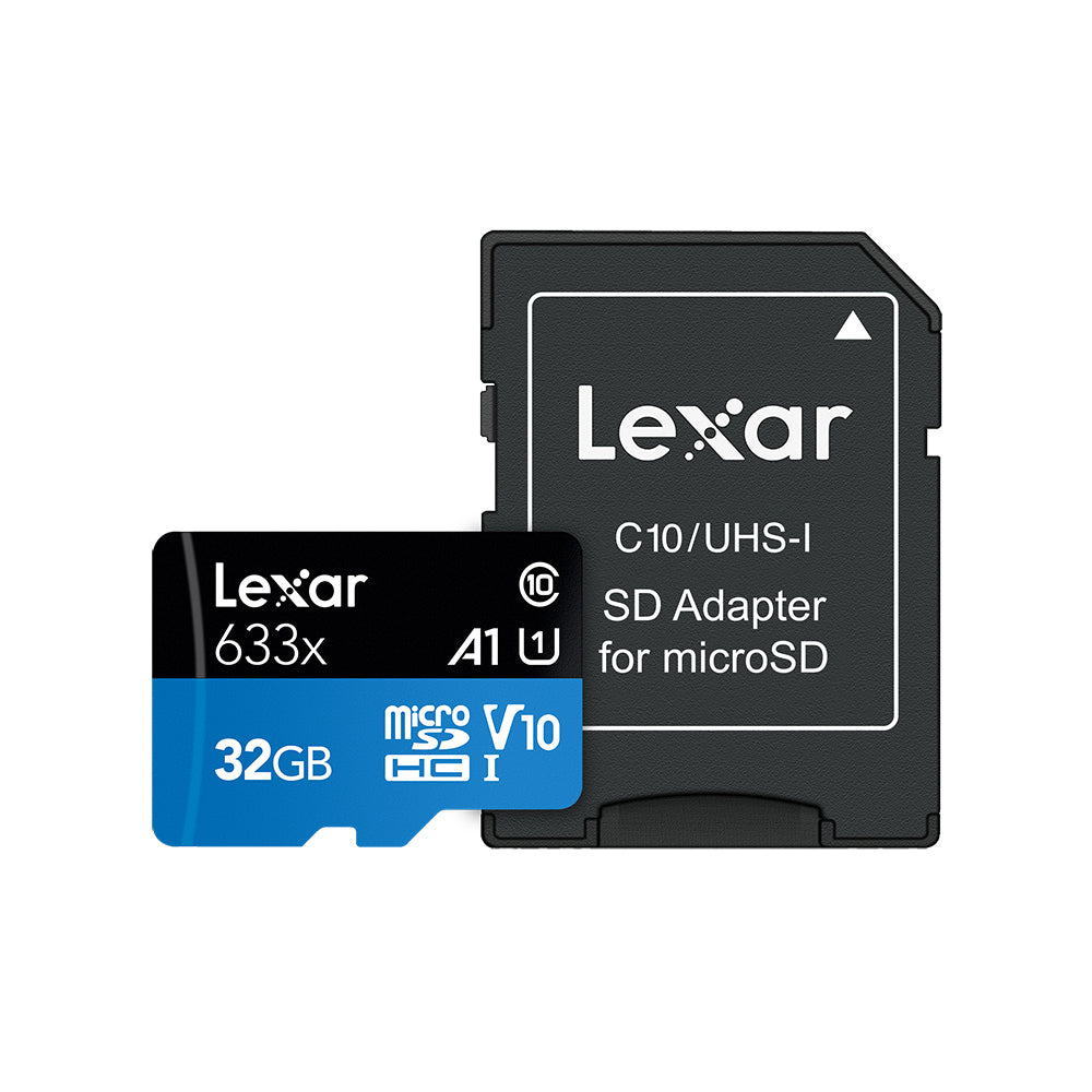 Lexar MicroSDHC de alto rendimiento de 32 GB, 633X, UHS-I con adaptador SD