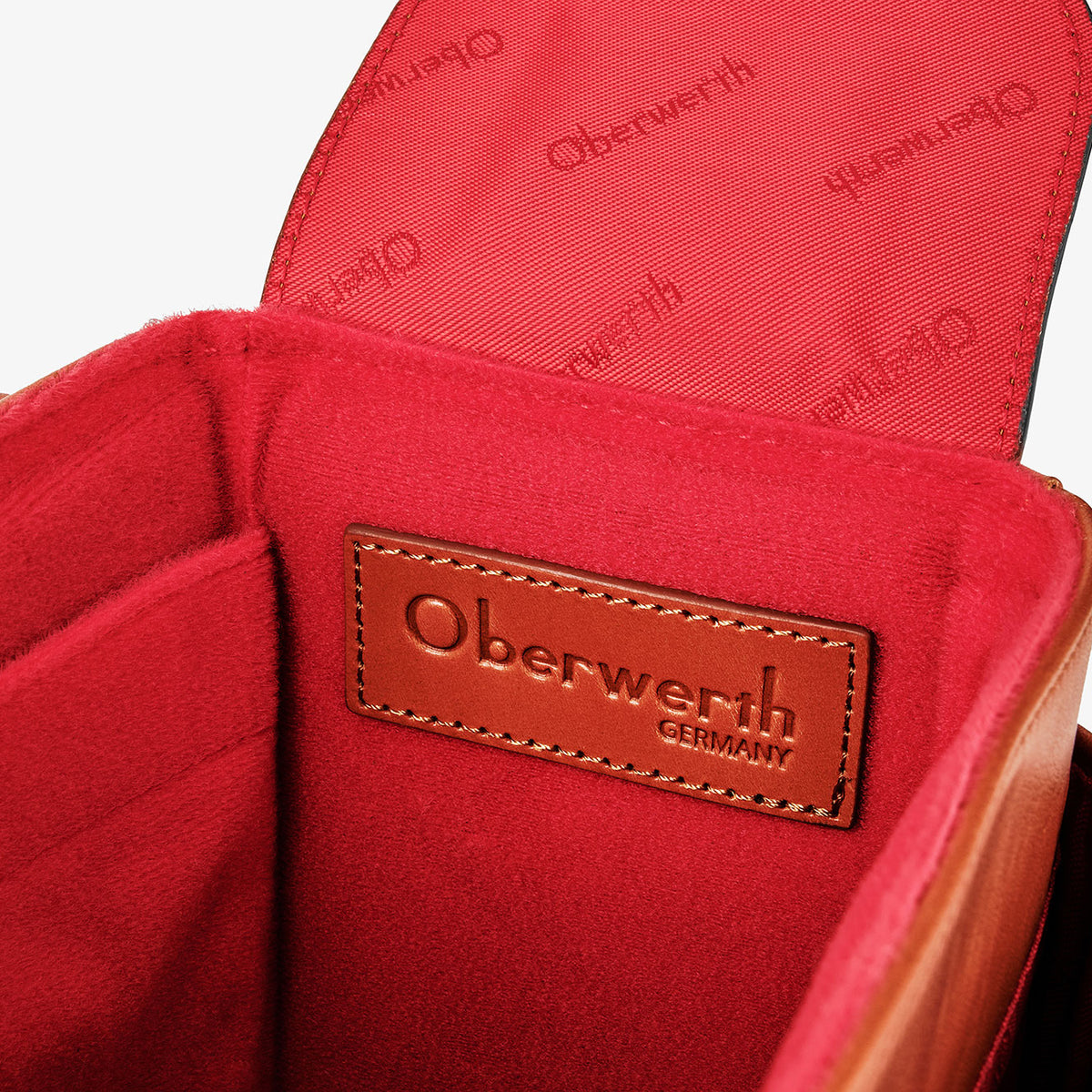 Bolso de cuero para cámara Oberwerth Louis M11, color coñac