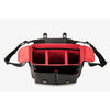 Oberwerth Little William Leather Camera/Business Bag, Black with Red Lining