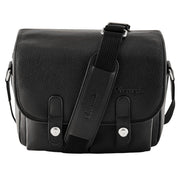 Bolso de cuero Oberwerth Little William para cámara/negocios, negro con forro rojo