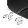 Leica Cufflinks 'Logo', 925 Sterling Silver