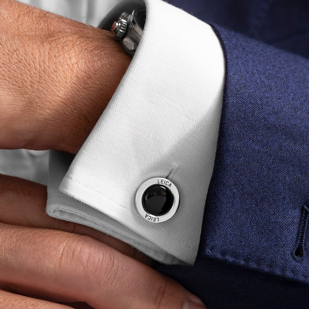 Leica Cufflinks 'Camera Lens', 925 Sterling Silver