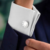 Leica Cufflinks 'Dials', 925 Sterling Silver