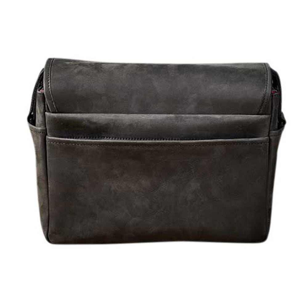 Bolso para cámara Oberwerth M, negro con forro rojo