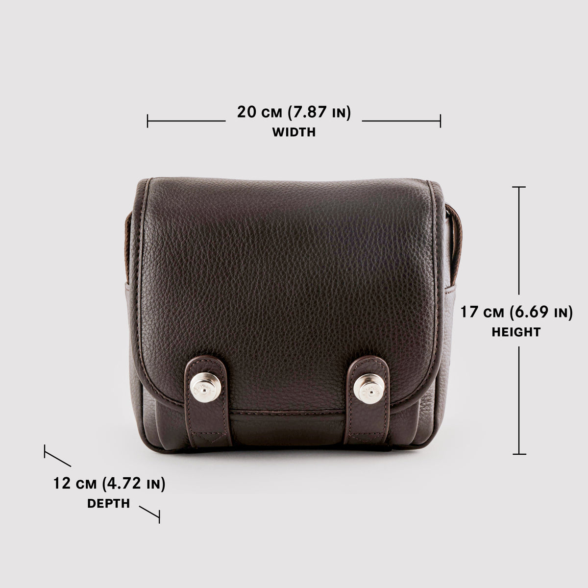 Bolso para cámara de cuero Oberwerth ‘Phil’ - Marrón oscuro