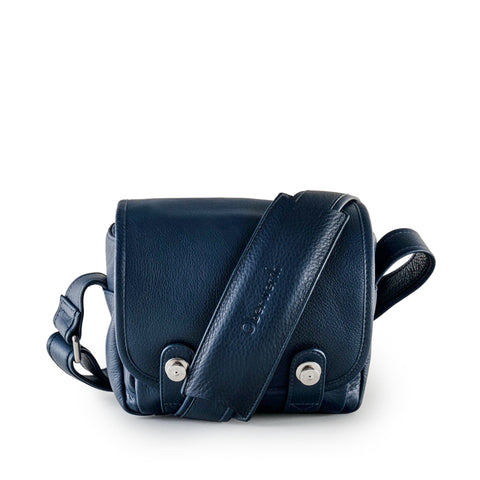 Oberwerth ‘Phil’ Leather Camera Bag - Gentian Blue