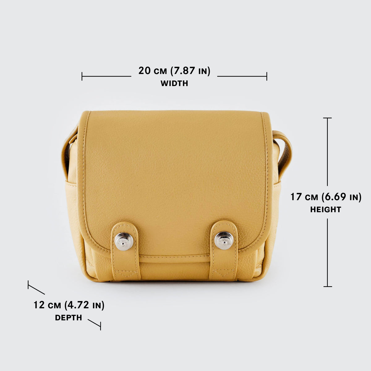 Bolso para cámara de cuero Oberwerth ‘Phil’ - Jengibre