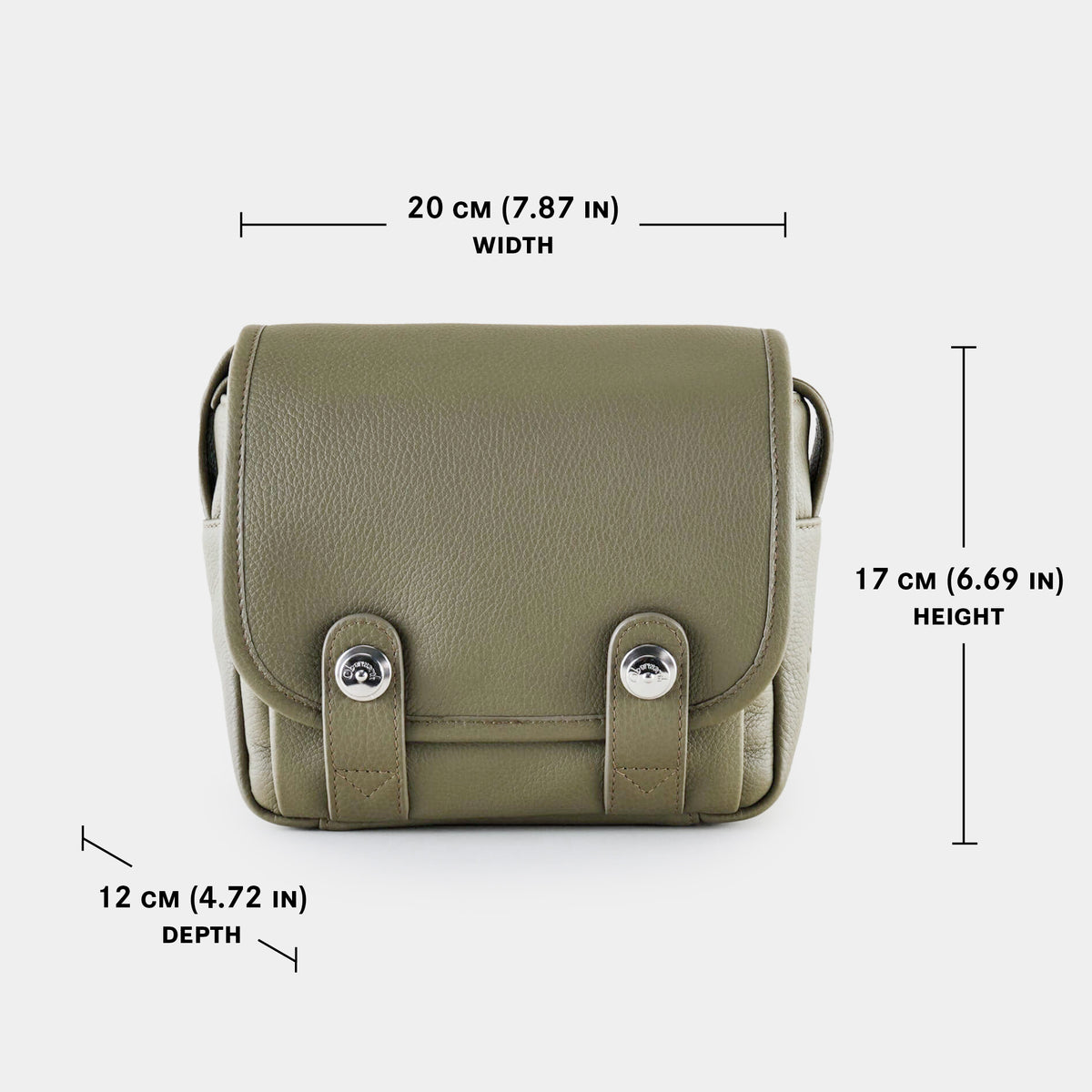 Bolso para cámara de cuero Oberwerth ‘Phil’ - Kiwi