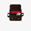 Oberwerth Signature Line Camera Bag (Medium), Dark Brown with Red Lining