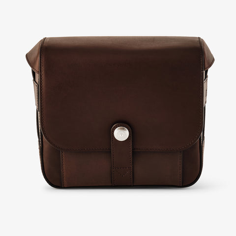 Oberwerth Signature Line Camera Bag (Medium), Dark Brown with Red Lining