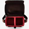 Oberwerth Signature Line Camera Bag (Medium), Dark Brown with Red Lining