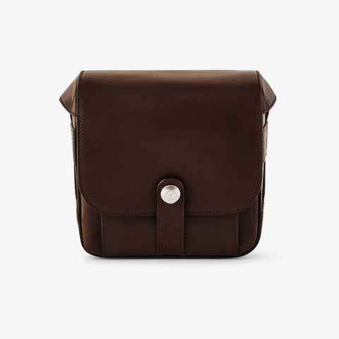 Oberwerth Signature Line Camera Bag (Small), Dark Brown with Red Lining