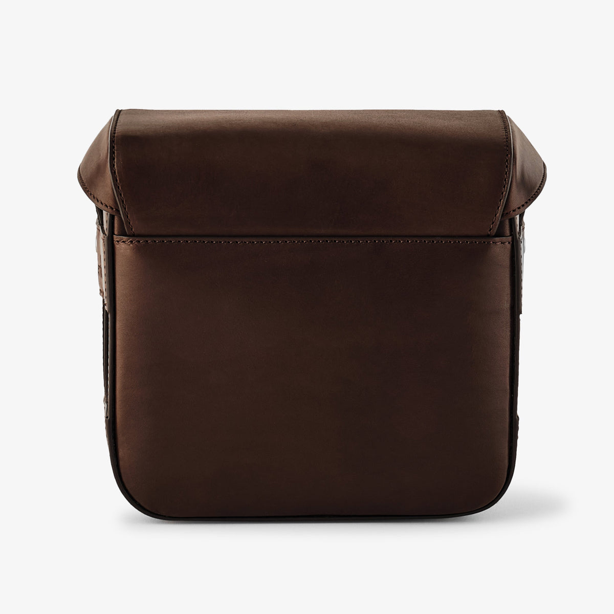 Bolso para cámara Oberwerth Signature Line (pequeño), marrón oscuro con forro rojo
