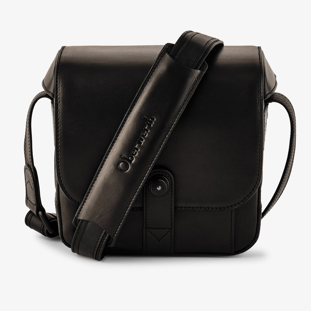 Bolso para cámara Oberwerth Signature Line (pequeño), negro con forro rojo