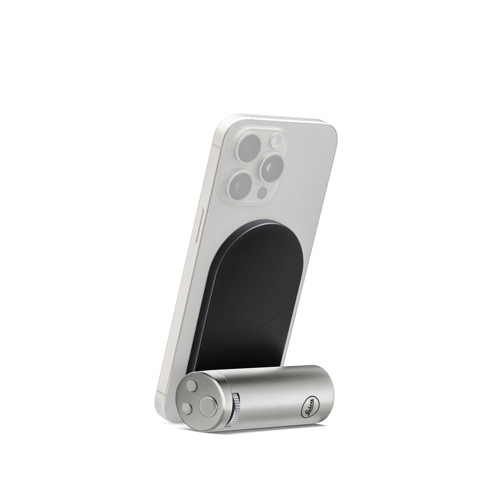 Empuñadura Leica LUX para iPhone, plateada