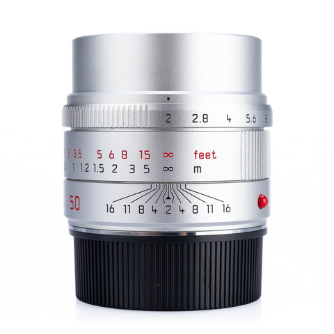 Used Leica APO-Summicron-M 50mm f/2 ASPH, silver anodized with Filter