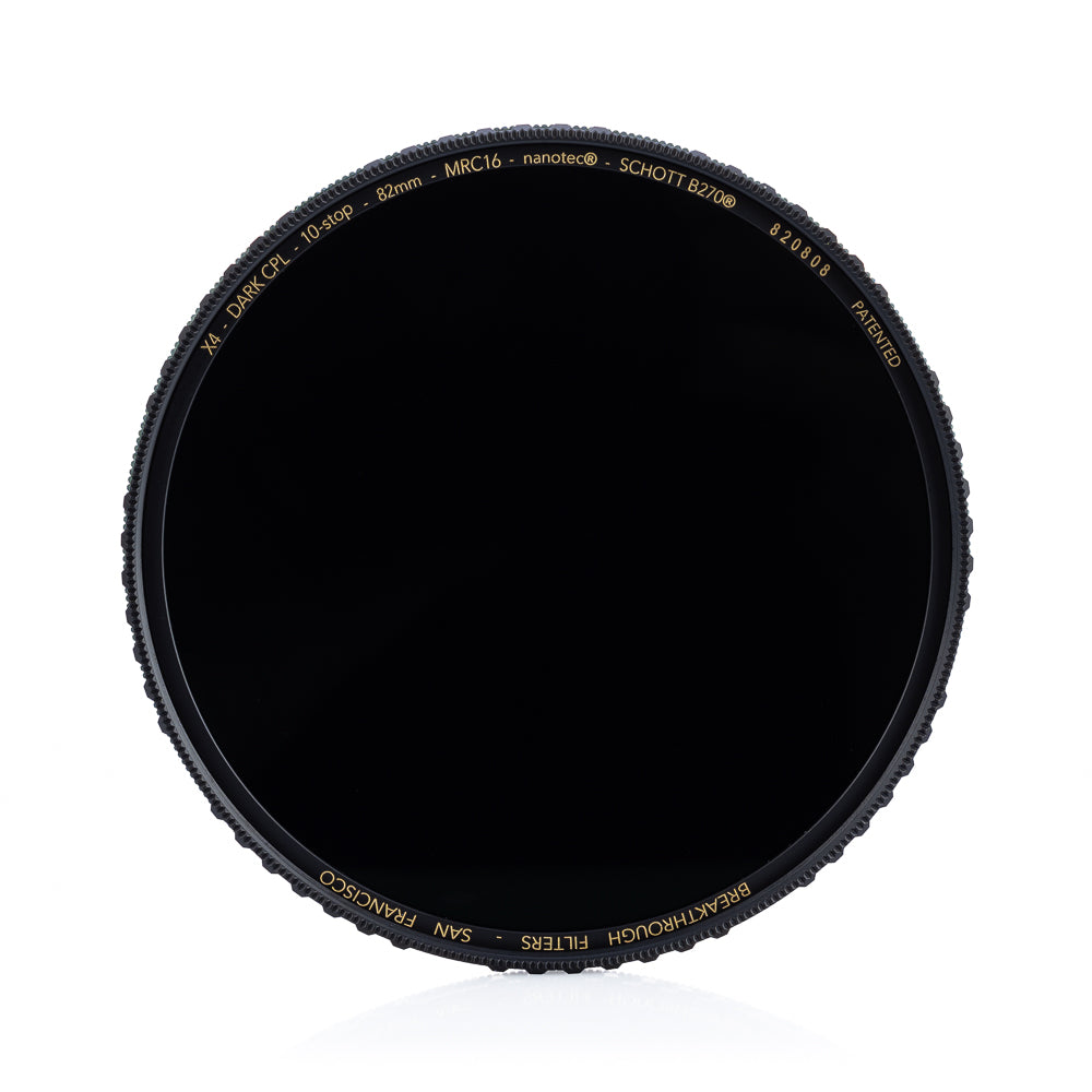 Filtro polarizador circular oscuro de 10 pasos Breakthrough Photography de 82 mm