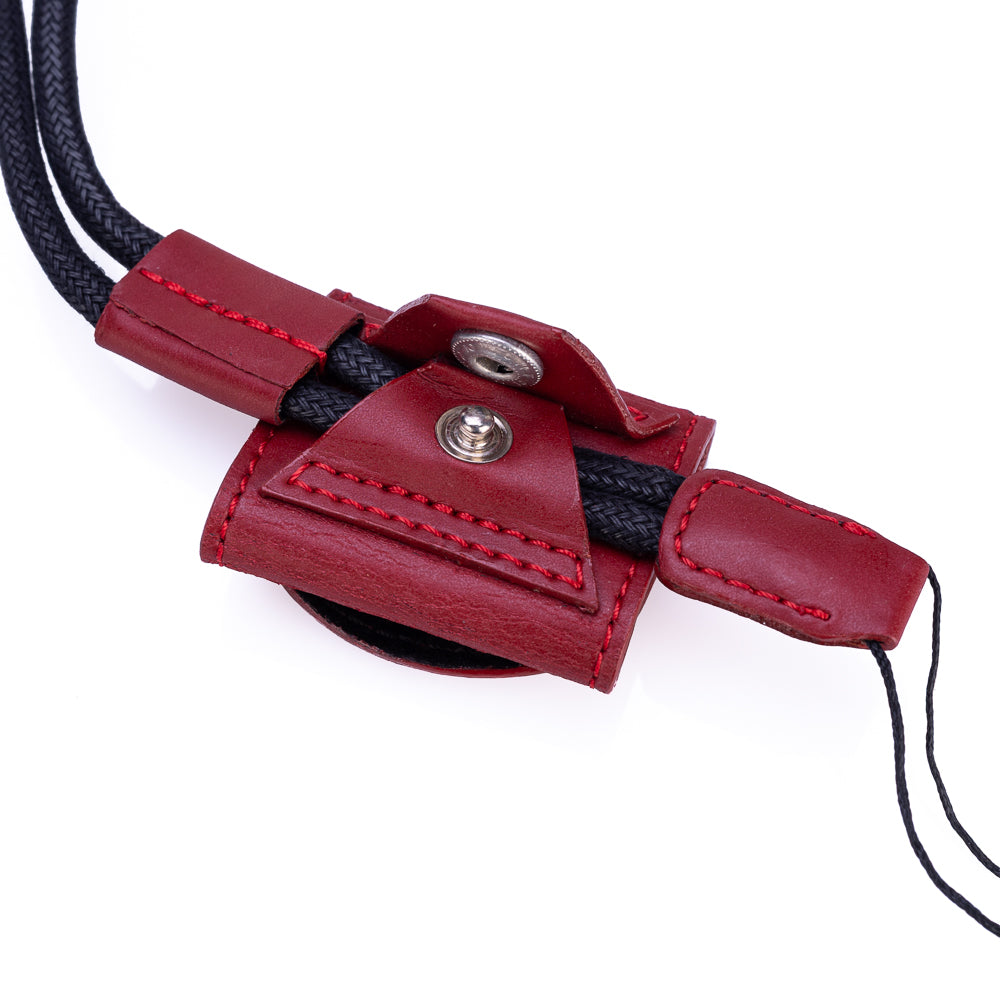 Correa de transporte compacta Leica con funda para accesorios - Roja