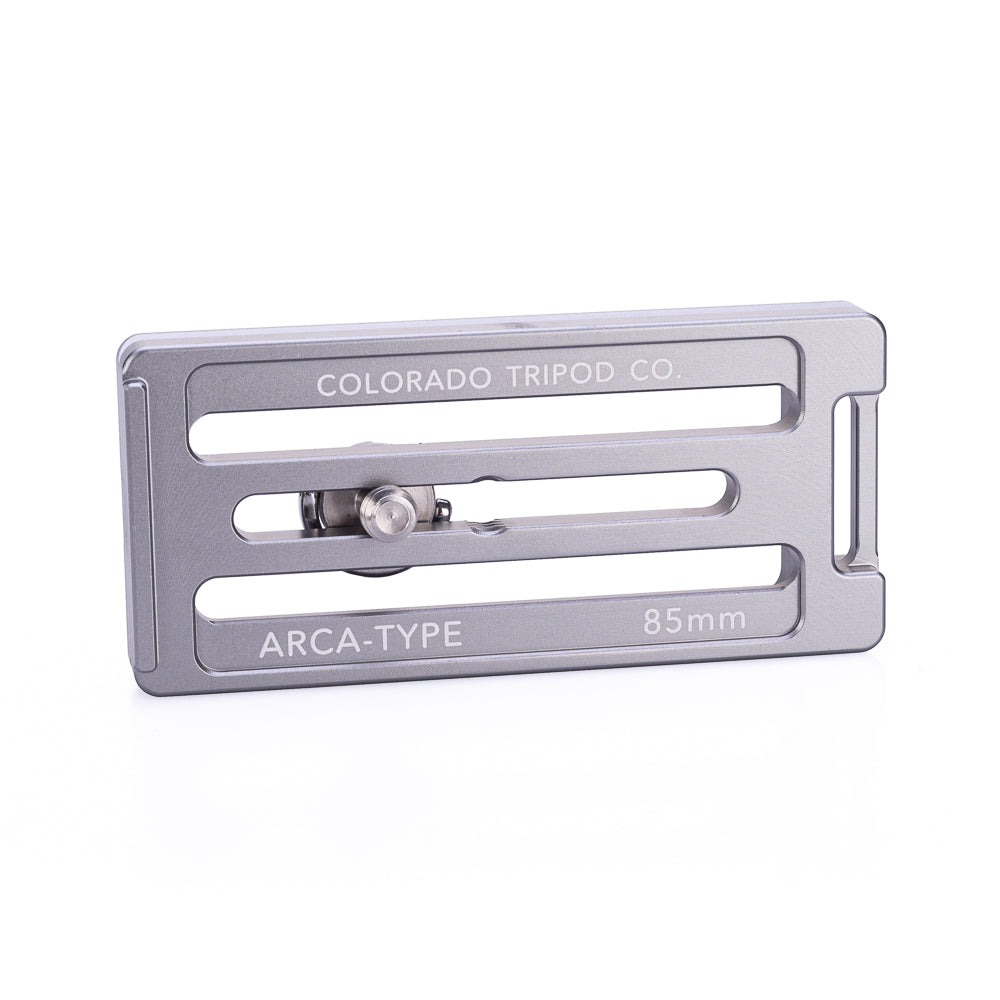 Placa Arca universal de 85 mm de Breakthrough Photography - color gris metalizado
