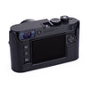 Arte di Mano Half Case for Leica M EV1 with Advanced Battery Access Door - Rally Black with Black Stitching