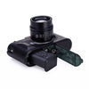 Arte di Mano Half Case for Leica M EV1 with Advanced Battery Access Door - Rally Black with Black Stitching