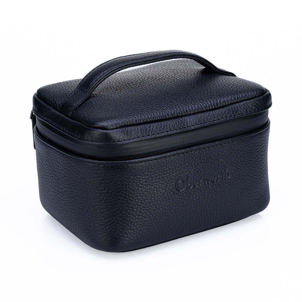 Mochila de cuero de grano completo Oberwerth (negra)