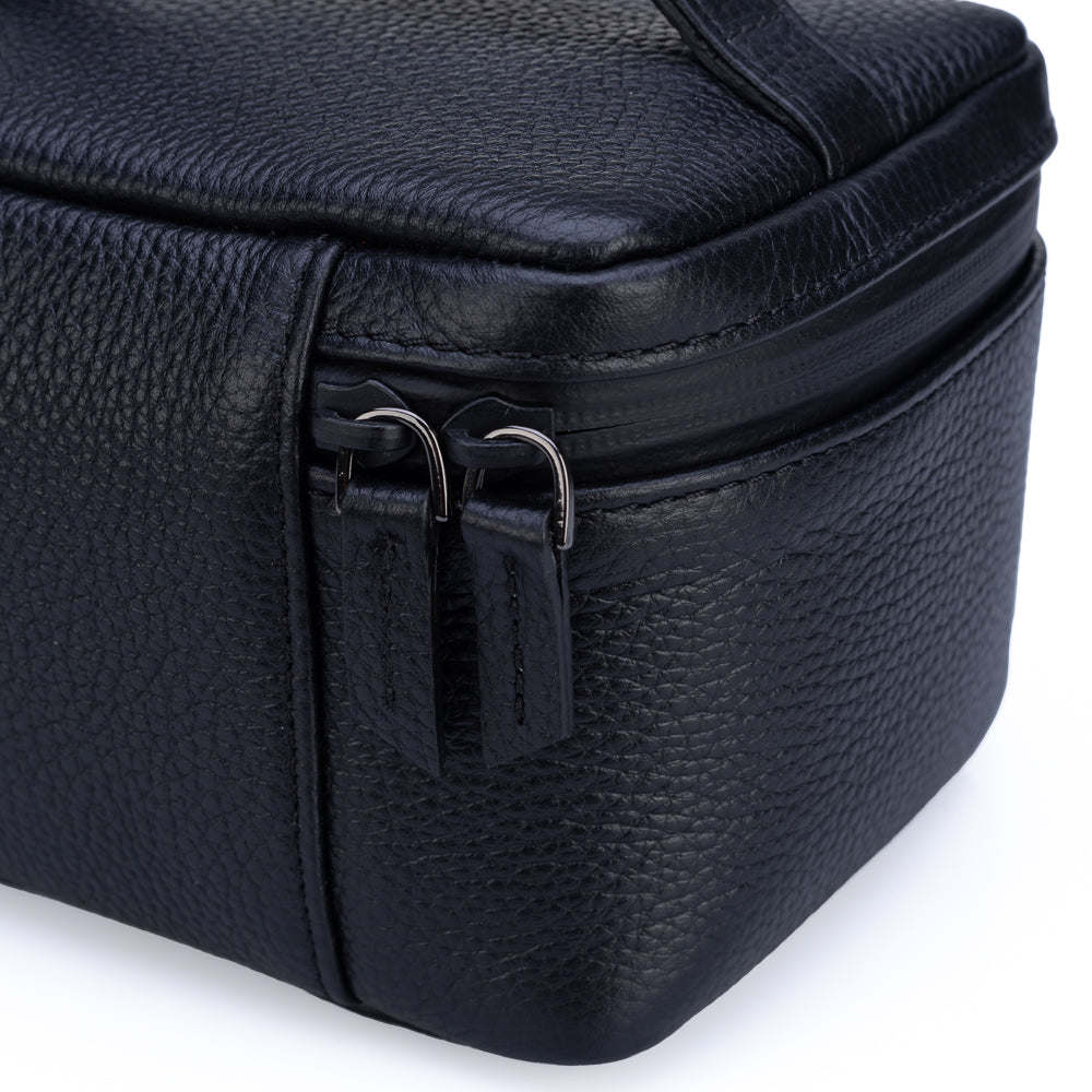 Mochila de cuero de grano completo Oberwerth (negra)