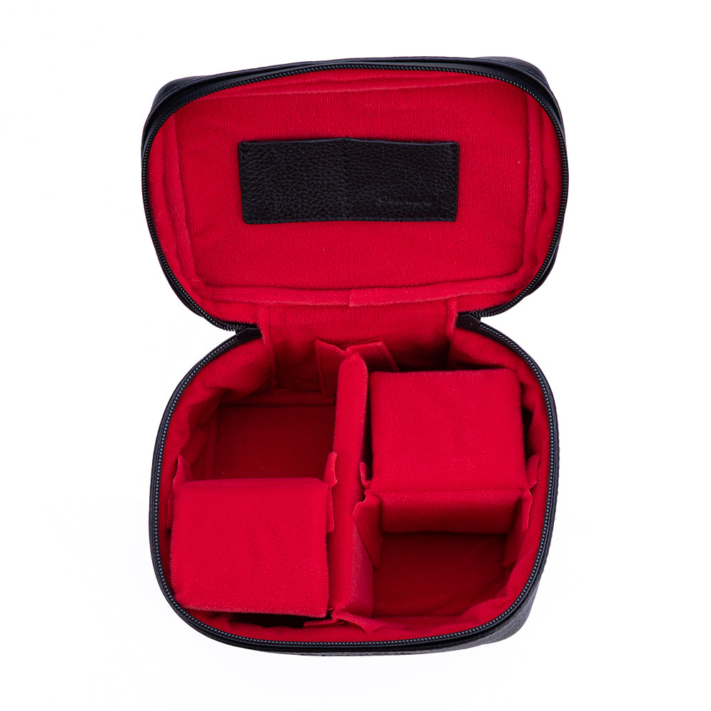 Mochila de cuero de grano completo Oberwerth (negra)