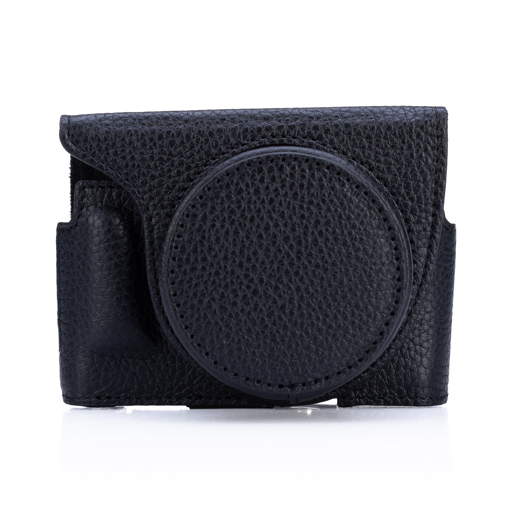 Funda Everready Oberwerth para Leica D-Lux 8 (negra, costuras negras)