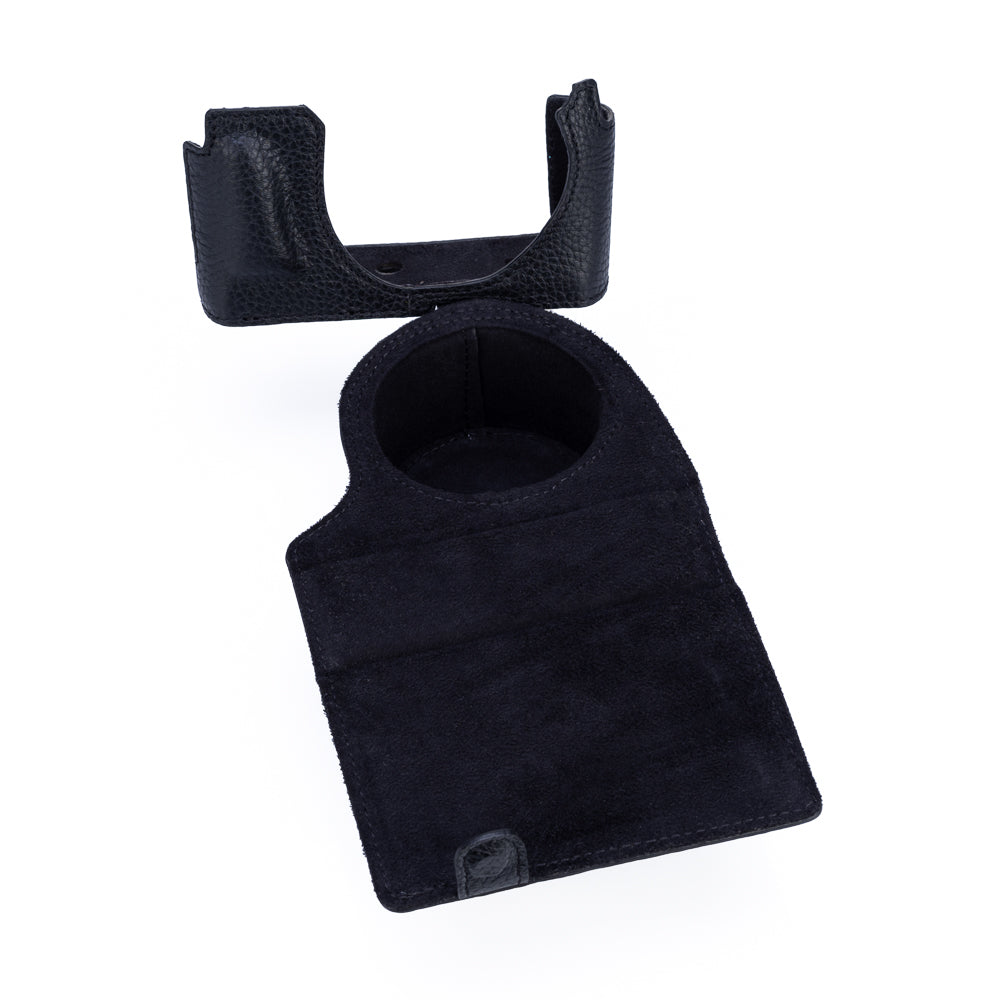 Funda Everready Oberwerth para Leica D-Lux 8 (negra, costuras negras)