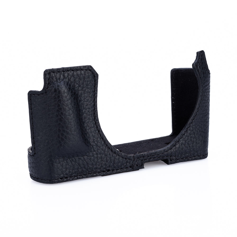 Funda Everready Oberwerth para Leica D-Lux 8 (negra, costuras negras)