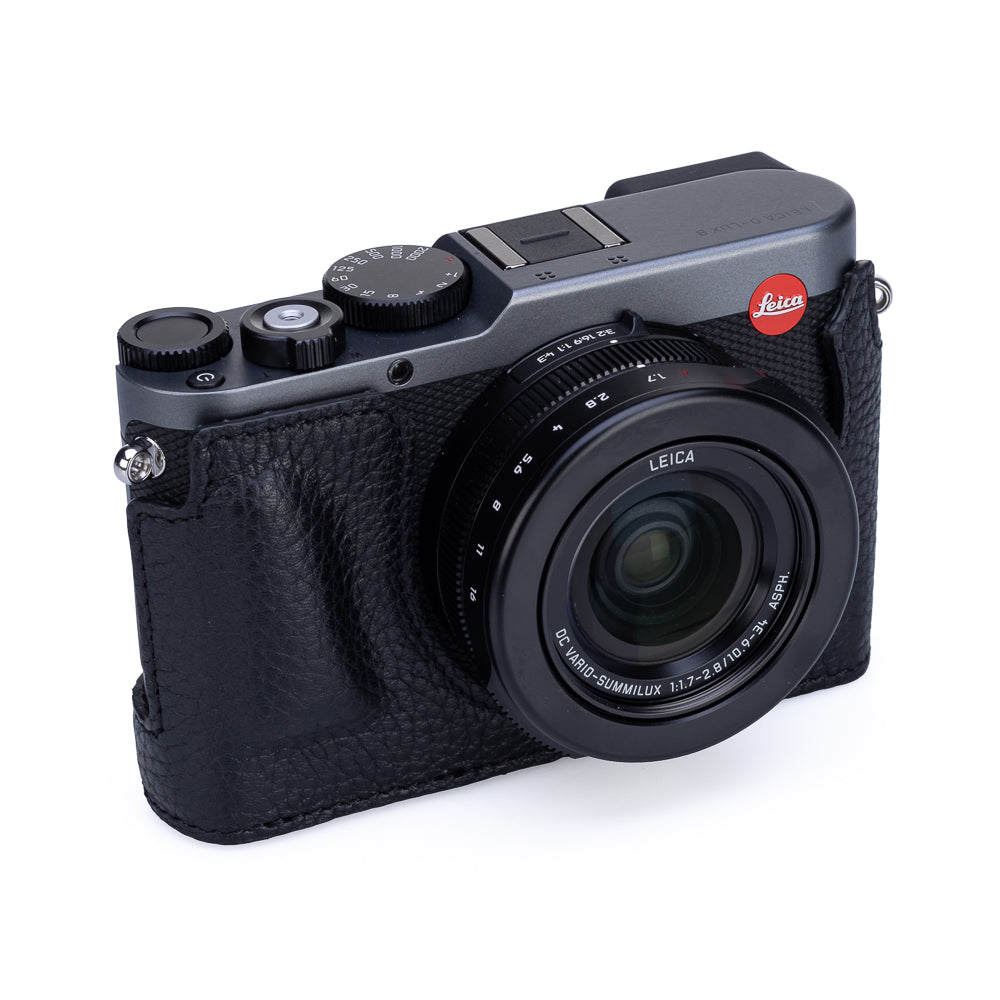 Funda Everready Oberwerth para Leica D-Lux 8 (negra, costuras negras)