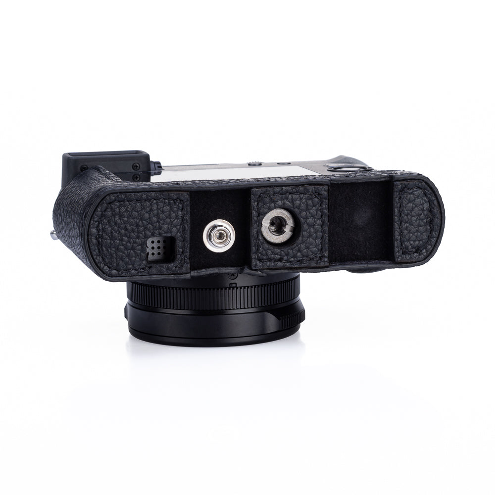 Funda Everready Oberwerth para Leica D-Lux 8 (negra, costuras negras)