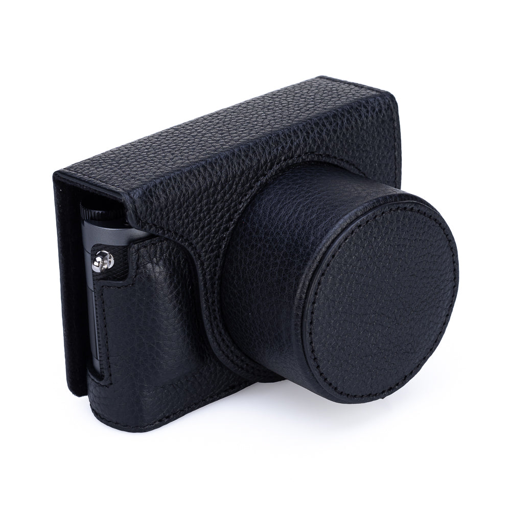 Funda Everready Oberwerth para Leica D-Lux 8 (negra, costuras negras)